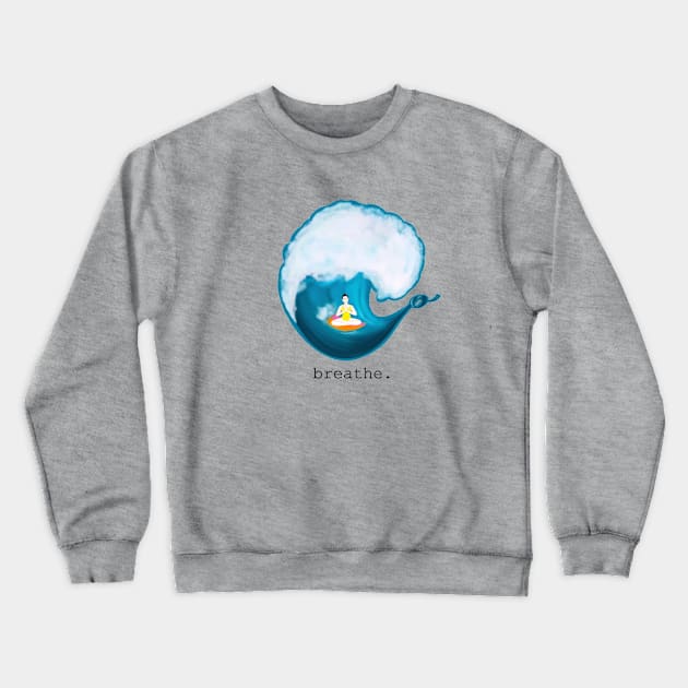 wave Crewneck Sweatshirt by Breathe Serene 